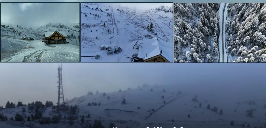 BOLU’NUN YÜKSEK YERLERİ BEYAZA BÜRÜNDÜ.. KARTPOSTALLIK GÖRÜNTÜLER