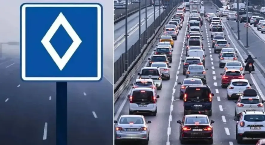 BAKLAVA ŞEKİLLİ YENİ LEVHA ARTIK OTOYOLLARDA.. ANLAMINI BİLMEYEN AĞIR CEZA ALACAK