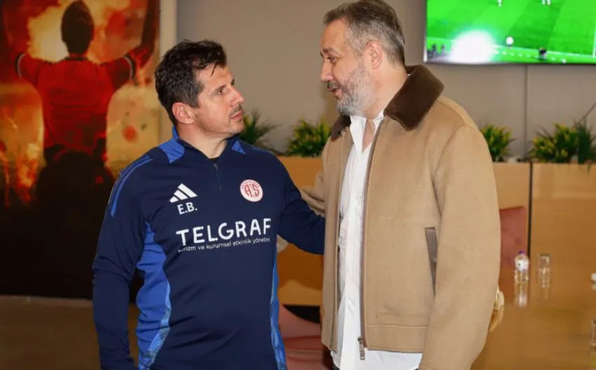 BAŞKAN BOZTEPE.. ‘ANTALYASPOR EMRE BELÖZOĞLU İLE DEVAM EDECEK’