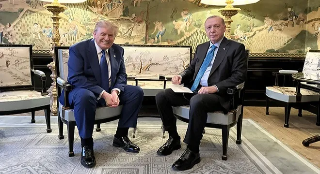 CUMHURBAŞKANI ERDOĞAN LAHEY’DE ABD BAŞKANI TRUMP İLE GÖRÜŞTÜ