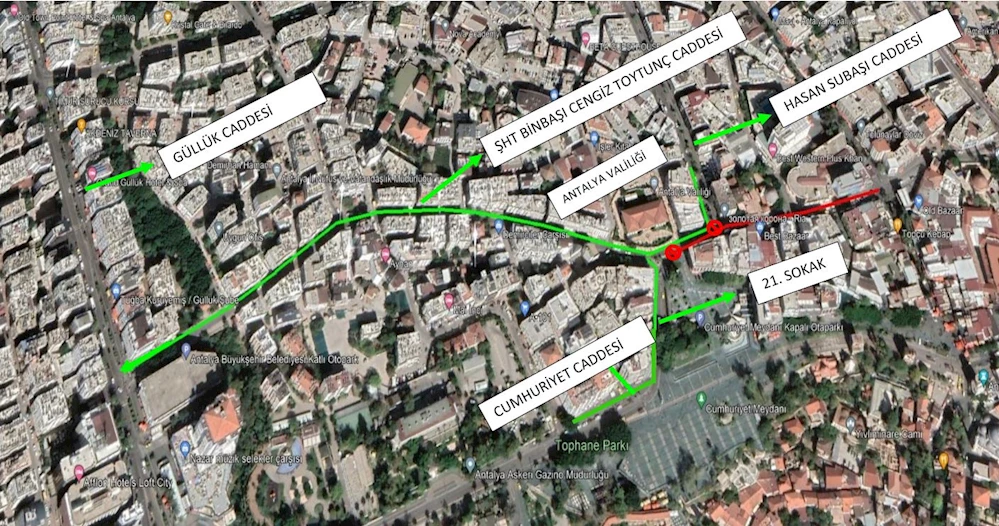 SÜRÜCÜLER DİKKAT.. ANTALYA’DA BİR CADDE TRAFİĞE KAPATILIYOR