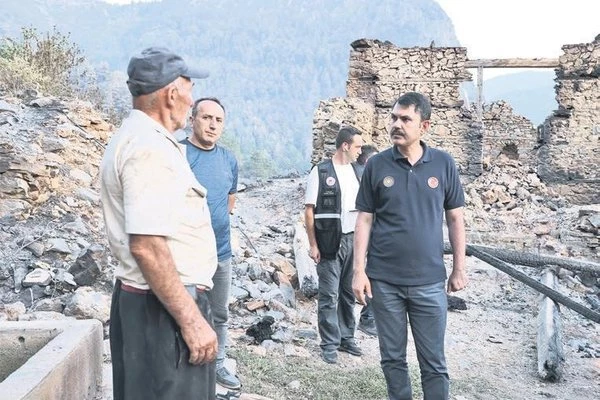 MANAVGAT’TA YANGIN SONRASI.. 1 YIL İÇİNDE KÖYLER YENİDEN İNŞA EDİLDİ